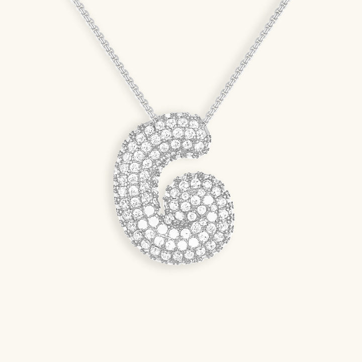 Collier Initiale Bulle Diamant