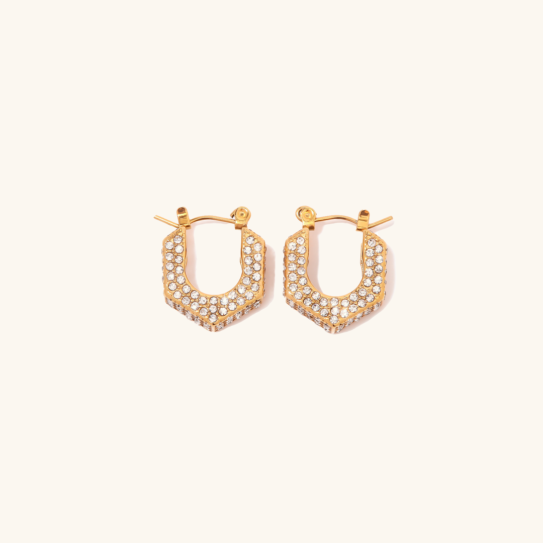 Boucles d'oreilles créoles Sonora Gold