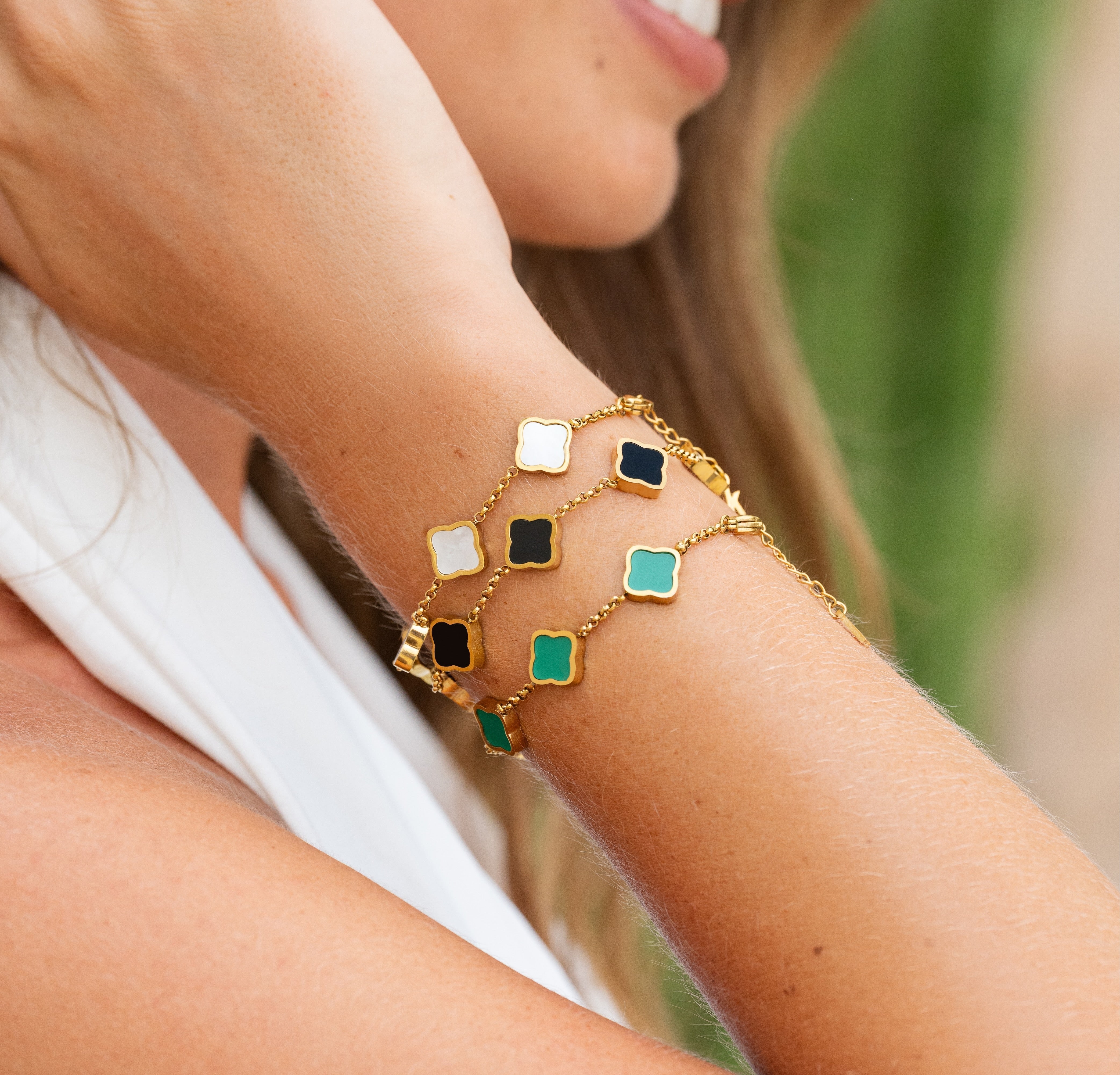 Bracelet Trèfle Doré