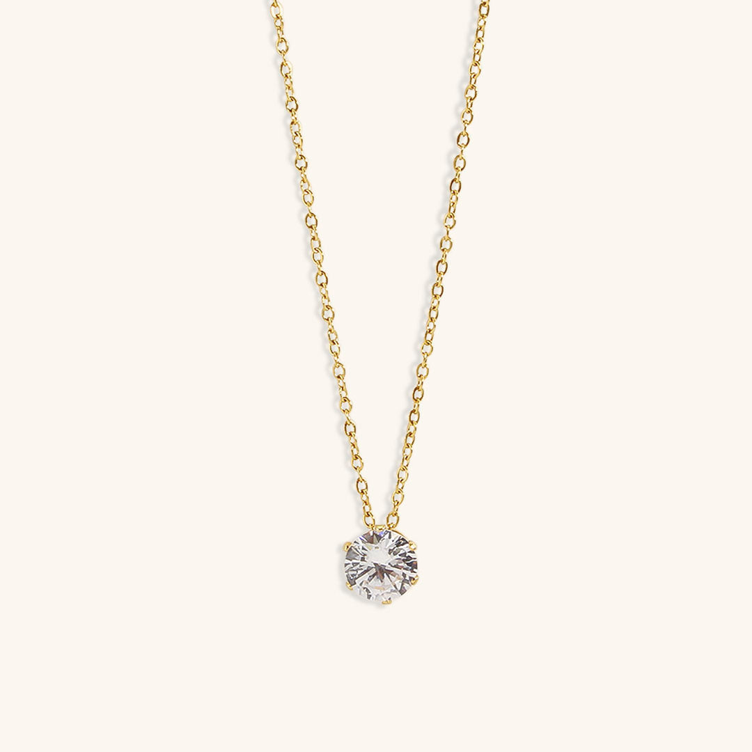 Collier solitaire en or Kyla