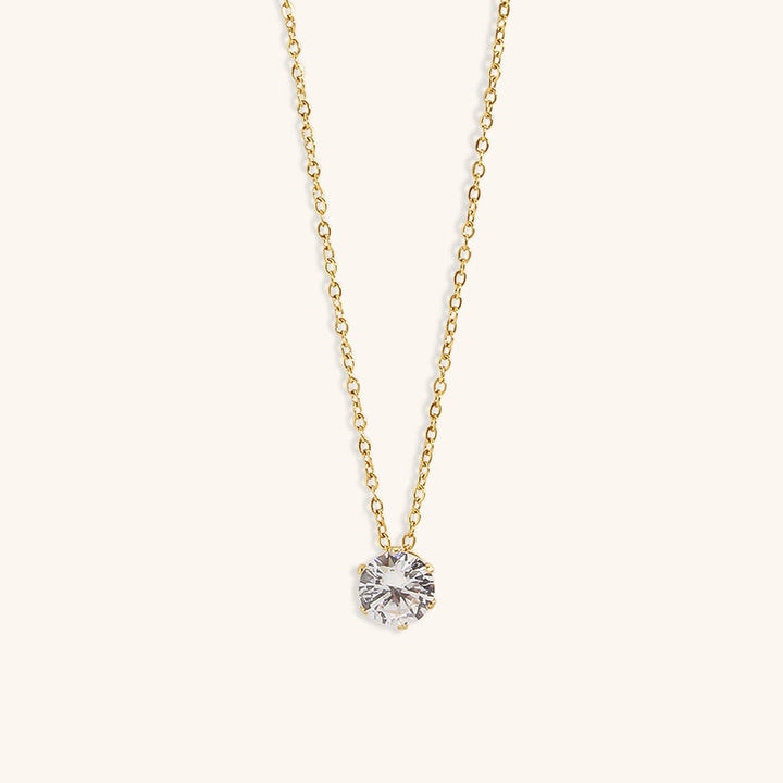 Collier solitaire en or Kyla