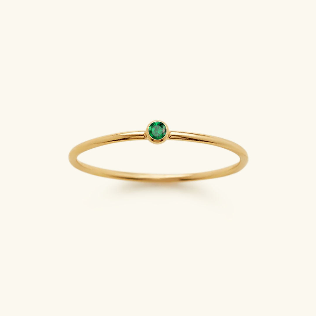 Amelia Birthstone Stacker Ring