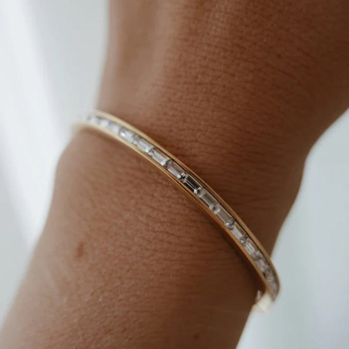 Grace Gold Diamond Bangle 