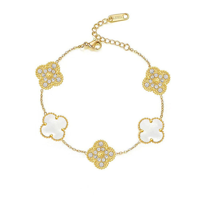 CLOVER DELUXE Bracelet | White