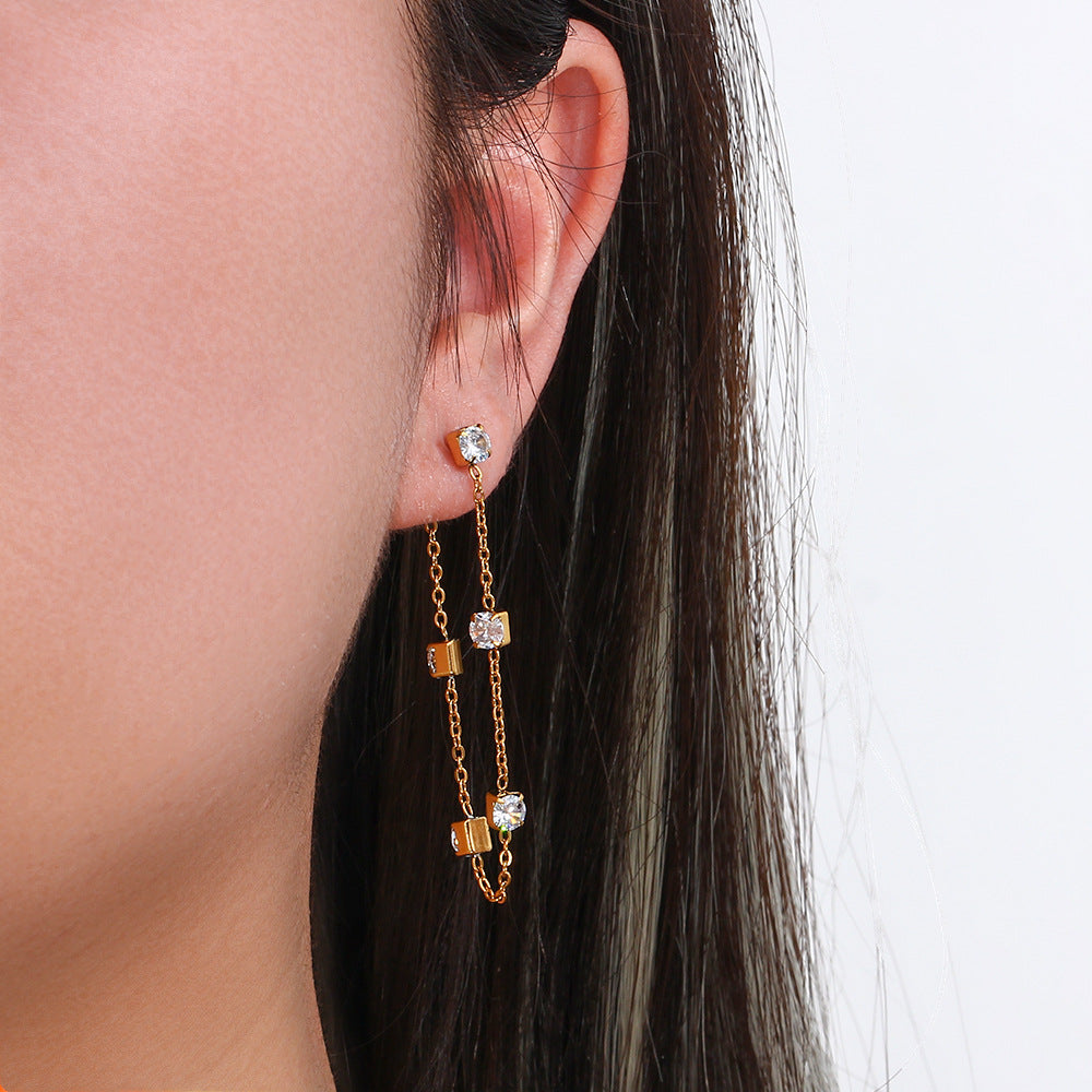 Boucles d'oreilles Iris Diamant