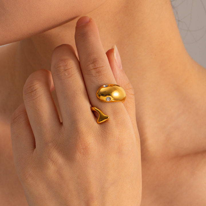 Bague serpent en or Etta