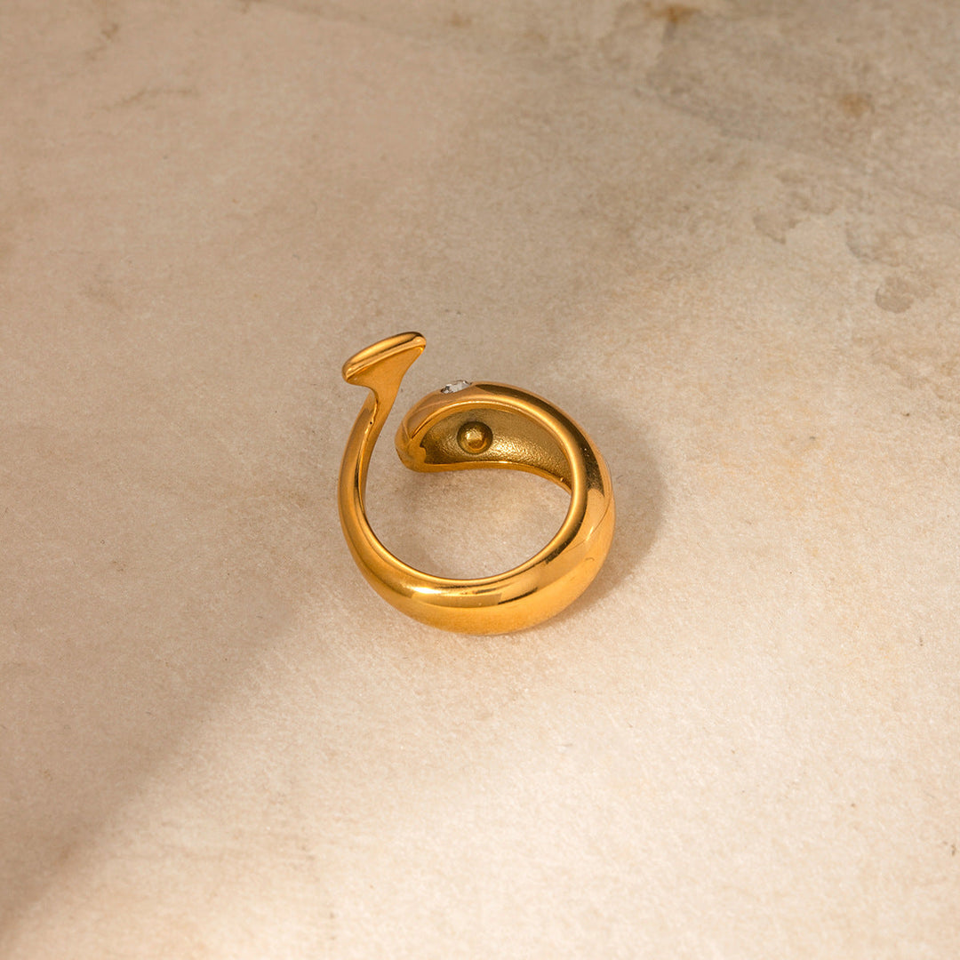 Bague serpent en or Etta