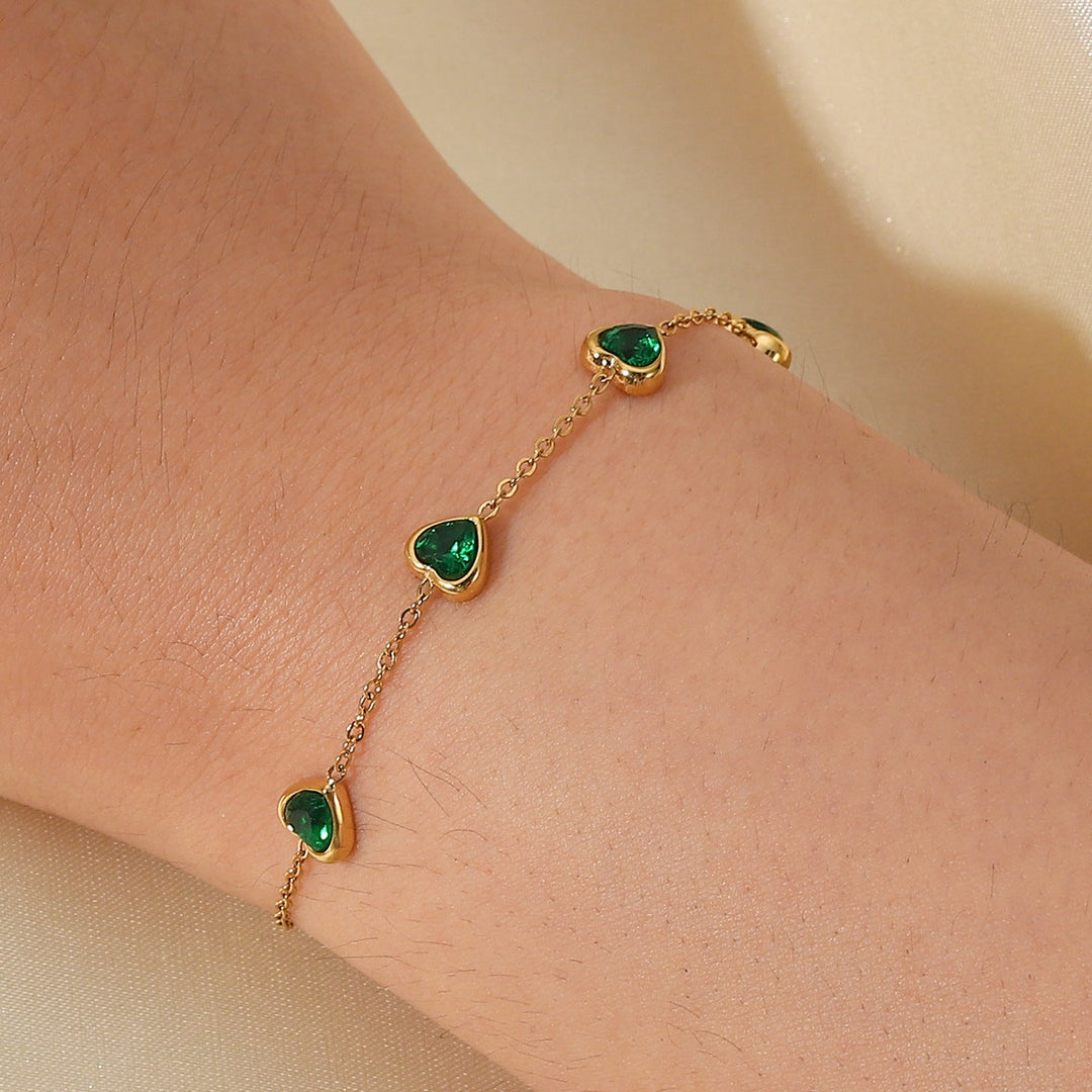 Bracelet Coeur Vert Francia 