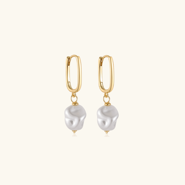 DENISE Pearl Earrings | Gold