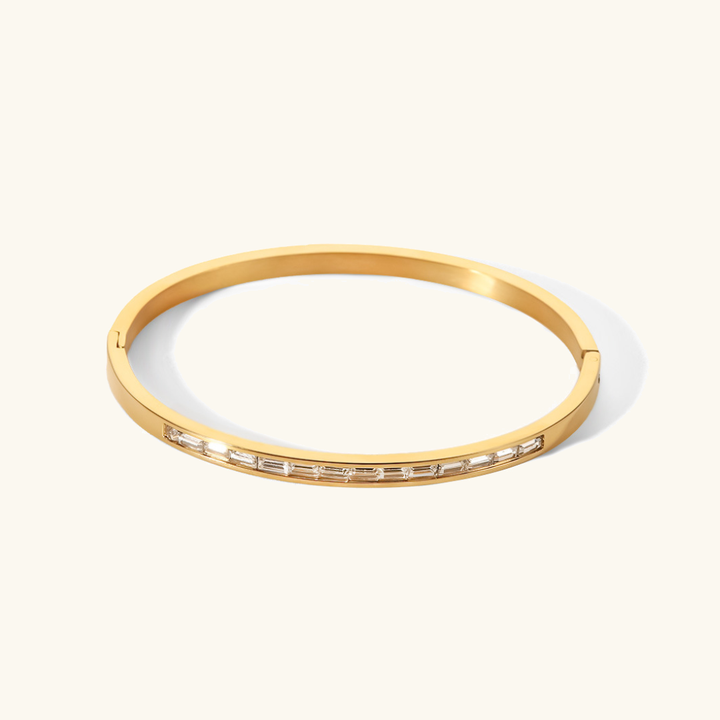 Grace Gold Diamond Bangle 