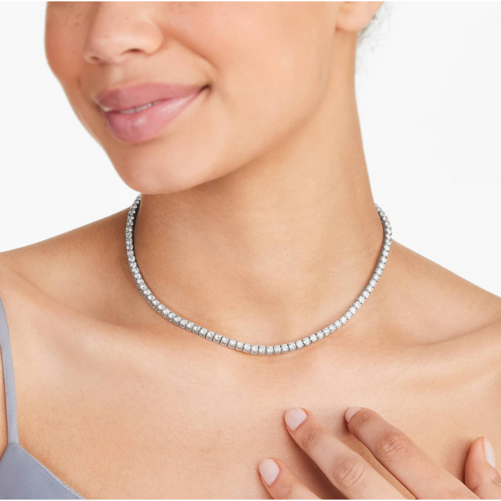 Collier de tennis classique ABBY | Argent