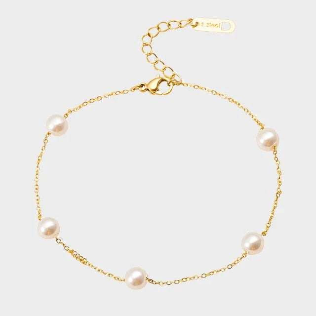 CALI Pearl Anklet | Gold