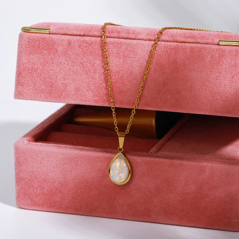 OCEAN Druppels Ketting | Goud