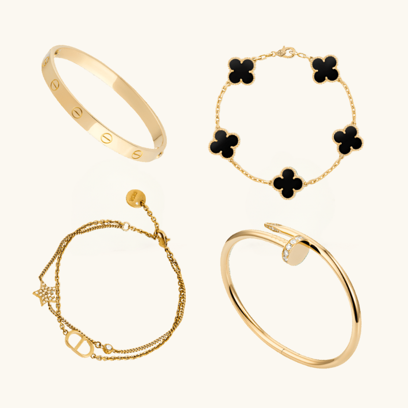 STACKABLE SET FOUR BRACELETS