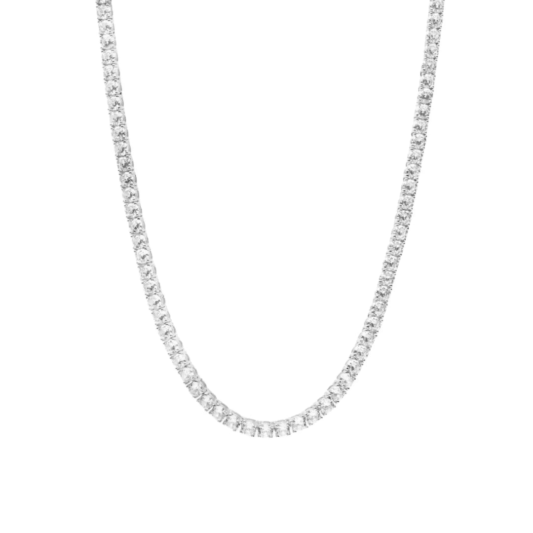 Collier de tennis classique ABBY | Argent