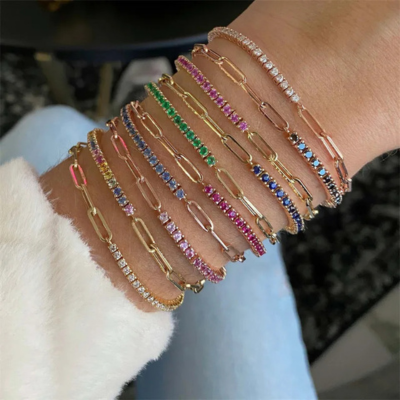 Bracelet Chaîne Tennis Fae