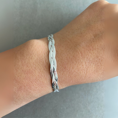 Bracelet tressé en palmier