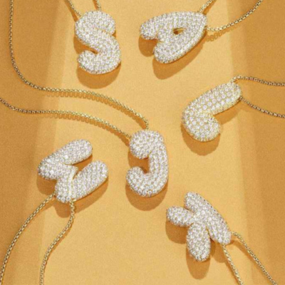 Collier Initiale Doré