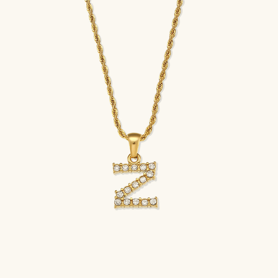 Maeve Letter Initial Diamond Necklace