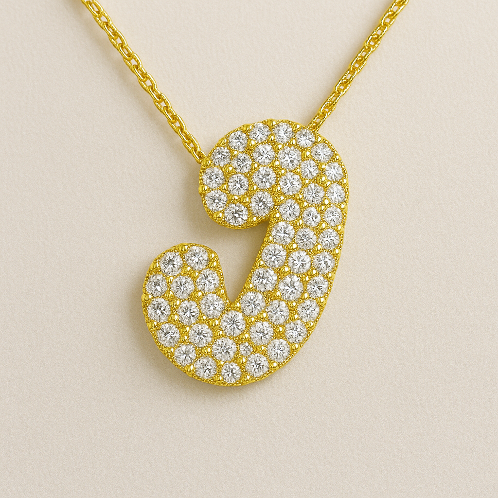 Collier Initiale Doré