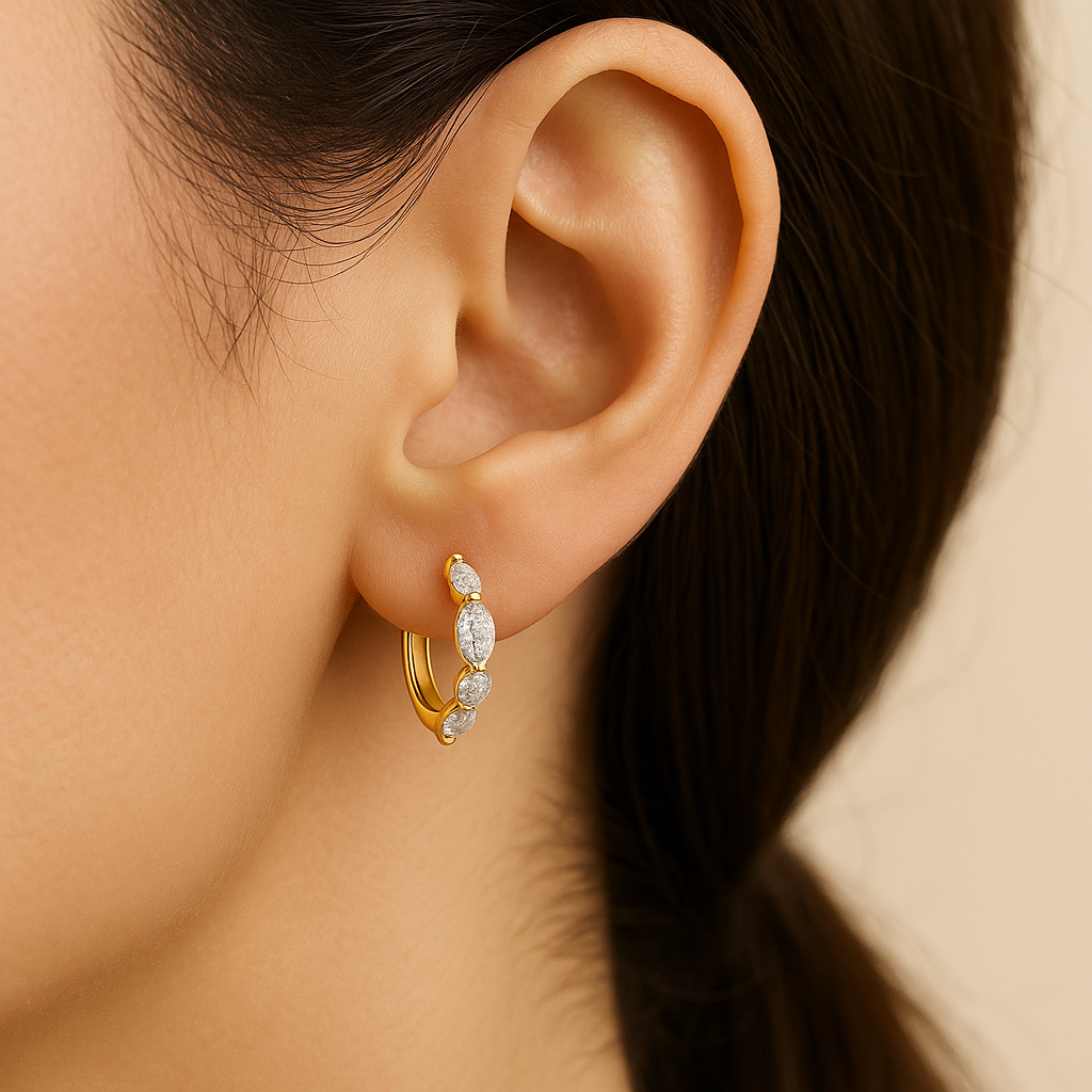 Boucles d'oreilles Aila Marquise