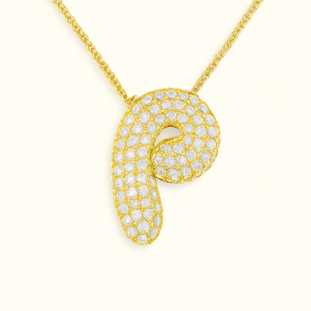 Collier Initiale Doré