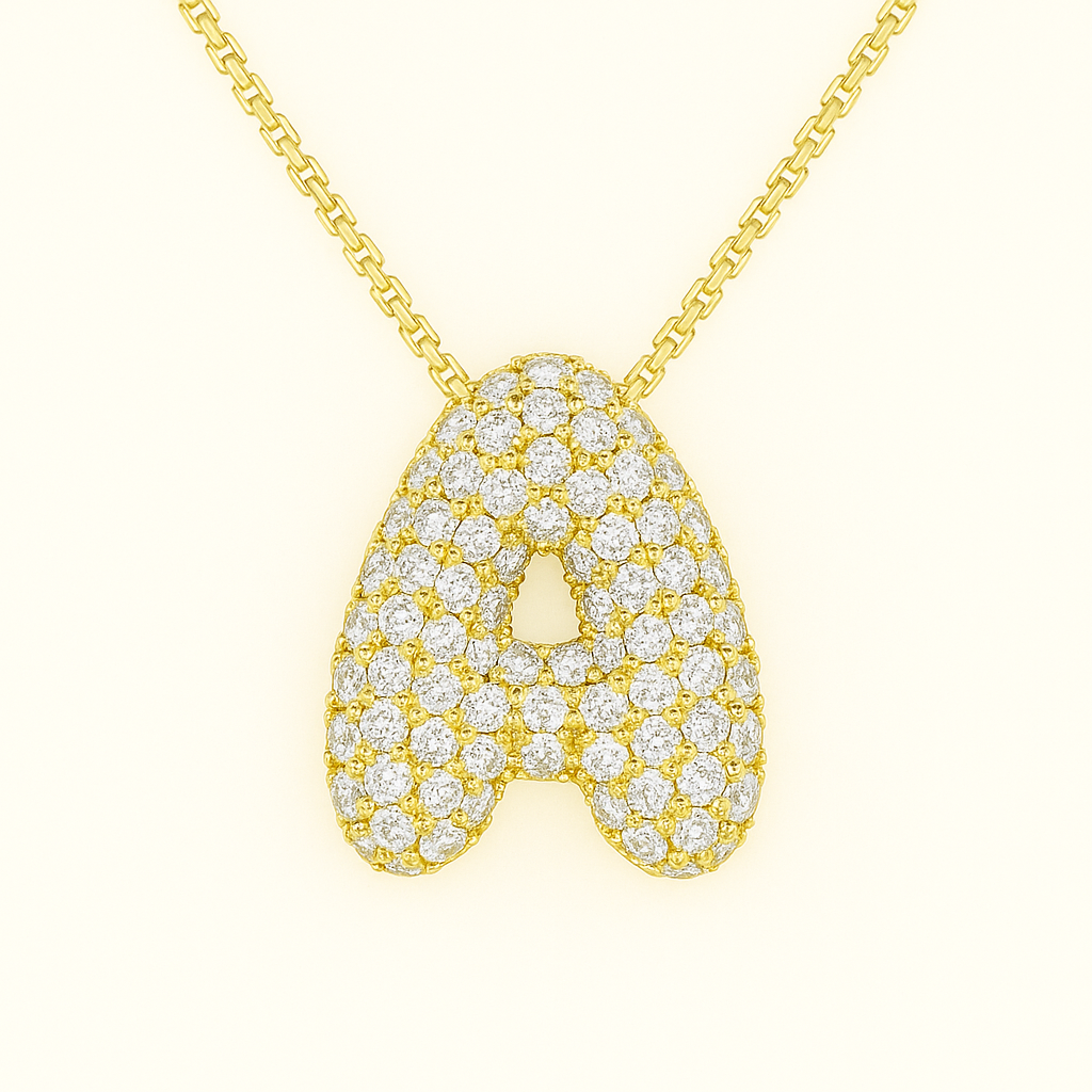 Collier Initiale Doré