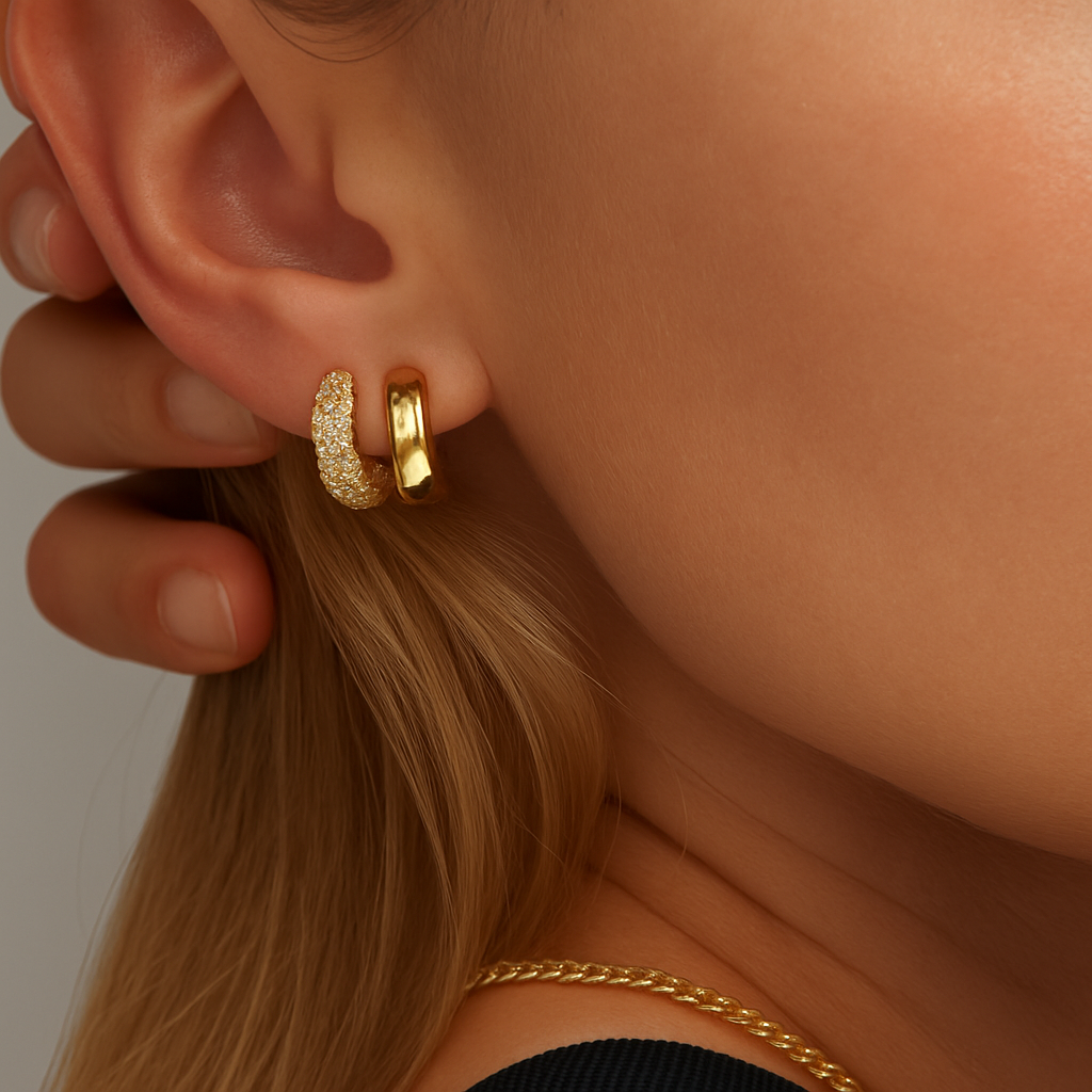 Boucles d'oreilles Amy Pavé