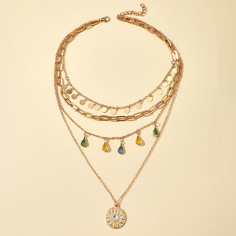 POUR ELLE | Collier en cristal multicouche