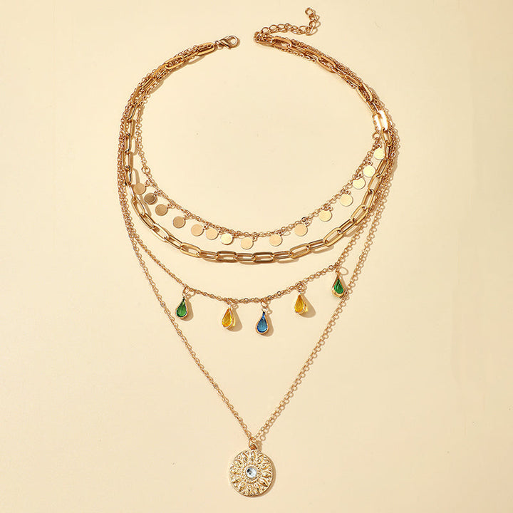 POUR ELLE | Collier en cristal multicouche